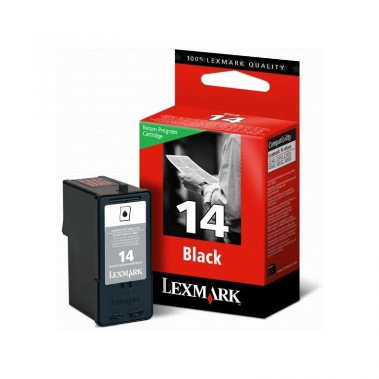 Cartouche d'encre Lexmark Return Programme noir N 14 (18C2090E)
