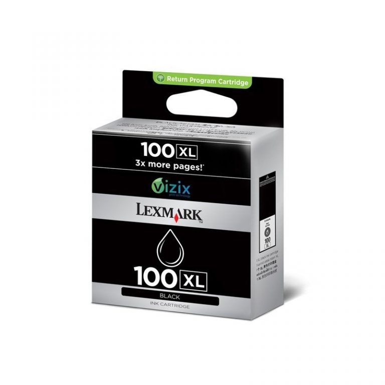 Cartouche d'encre Lexmark Return Programme haute capacité noir 100XL (14N1068E)