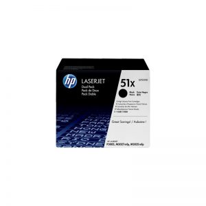Cartouches d'impression noire HP LaserJet 51X (lot de 2) (Q7551XD)