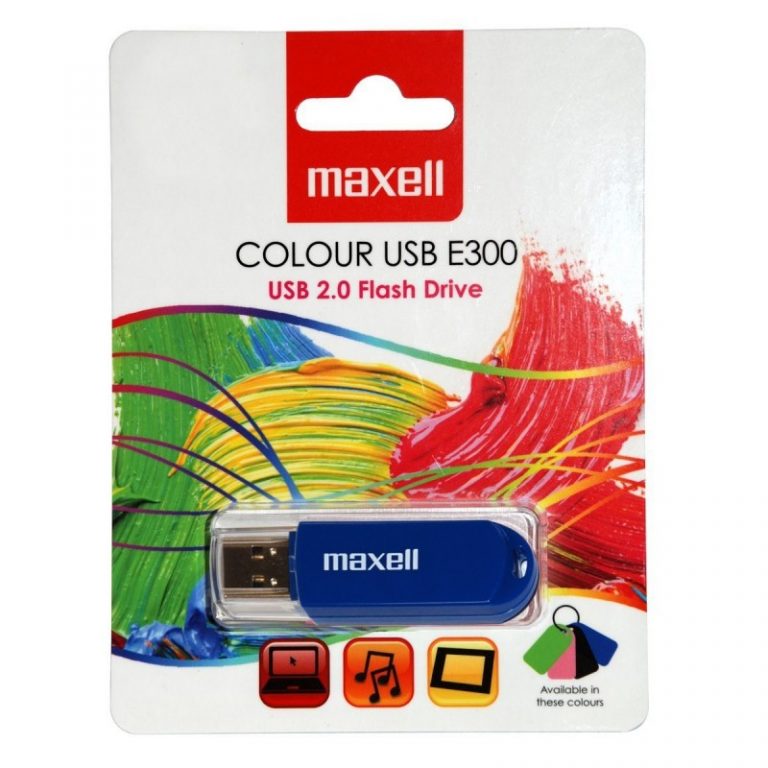 Clé USB Maxell E300 - 8 GB Bleu