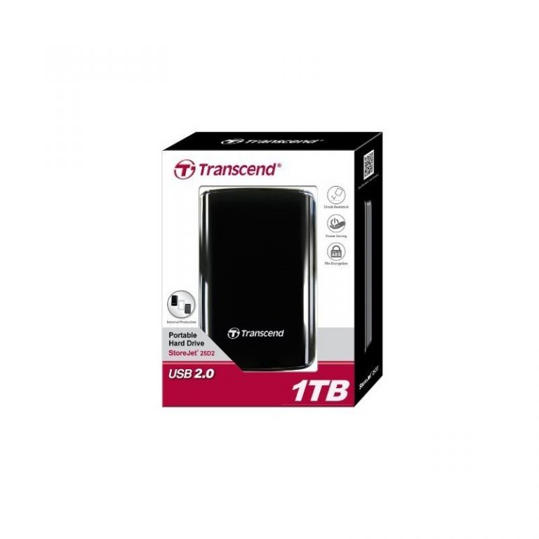 Disque dur externe Transcend StoreJet 25D2 (USB 2.0) - 2,5" - 1 TB