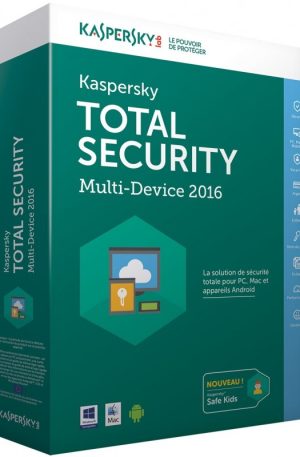 Kaspersky Total Security Multi-Device 2016 - 5 Postes (pour PC, Mac et Android)
