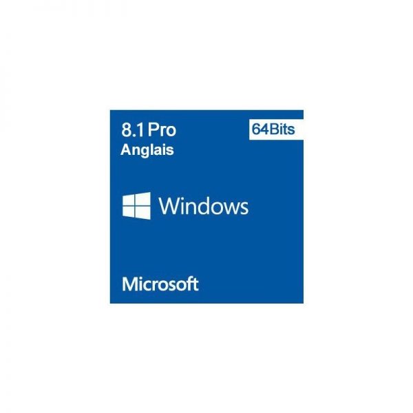 Microsoft Windows 8.1 Pro 64 bits (Anglais) - Licence OEM (DVD)