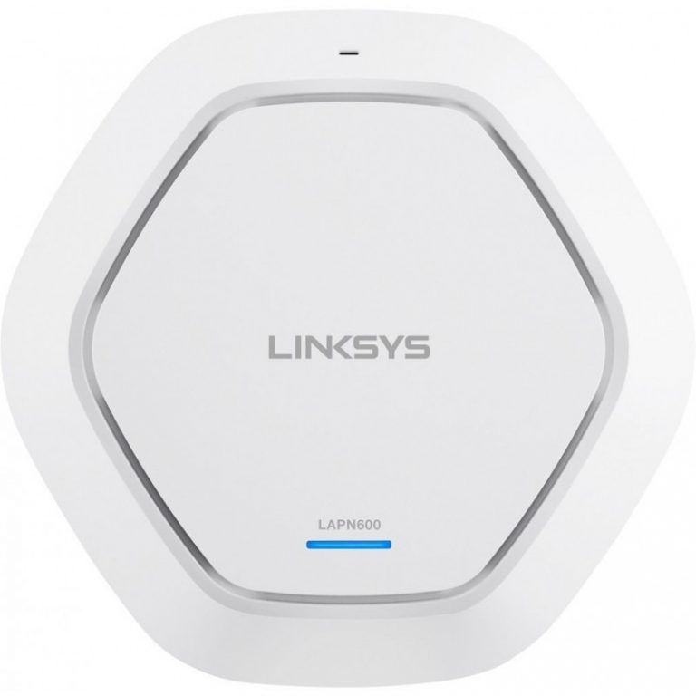 Point d'accès Wi-Fi Linksys Double bande 2,4 + 5 GHz N600 avec PoE (Montage au plafond)