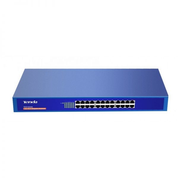Switch Non Administrable Tenda 24 ports Gigabit 10/100/1000 Mbps - 19" rackable (TEG1024G)