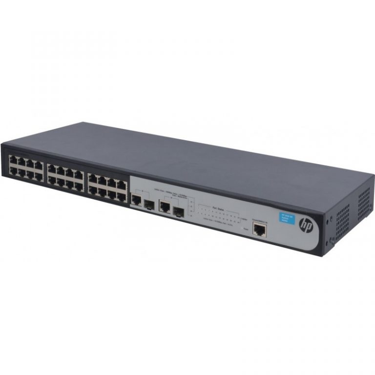 Switch Rackable Administrable HP 1910-24 avec 24 ports Fast Ethernet avancé à gestion intelligente (JG538A)