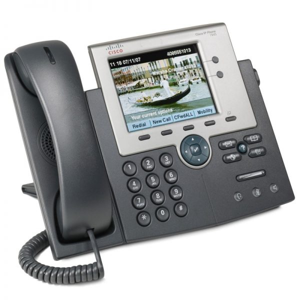 Téléphone VoIP Cisco Unified 7945G avec Écran TFT 5" - PoE 2 lignes