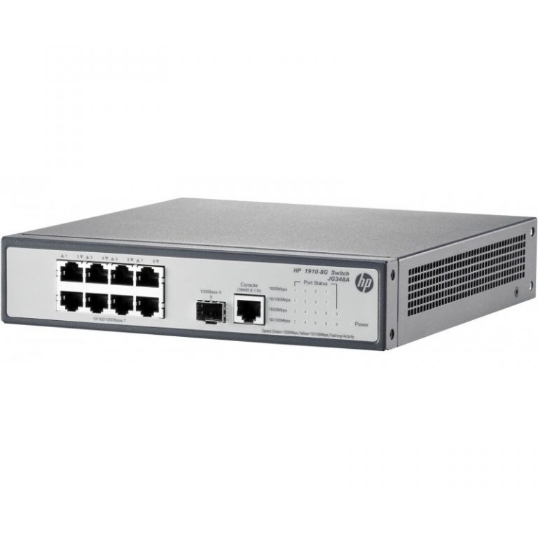 Switch Administrable HP 8 ports Ethernet 10/100/1000 + 1 port SFP (JG348A)