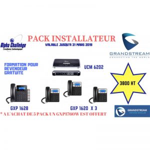 PACK GRANDSTREAM UCM6202 + 1628 + 3 * 1620